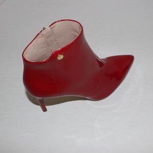 LOUISE ET CIE RED JASPER PATENT BOOTIE US 8.5M